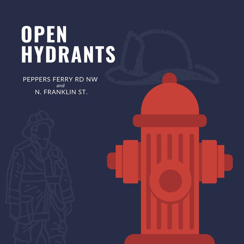 Graphic showing water hydrant