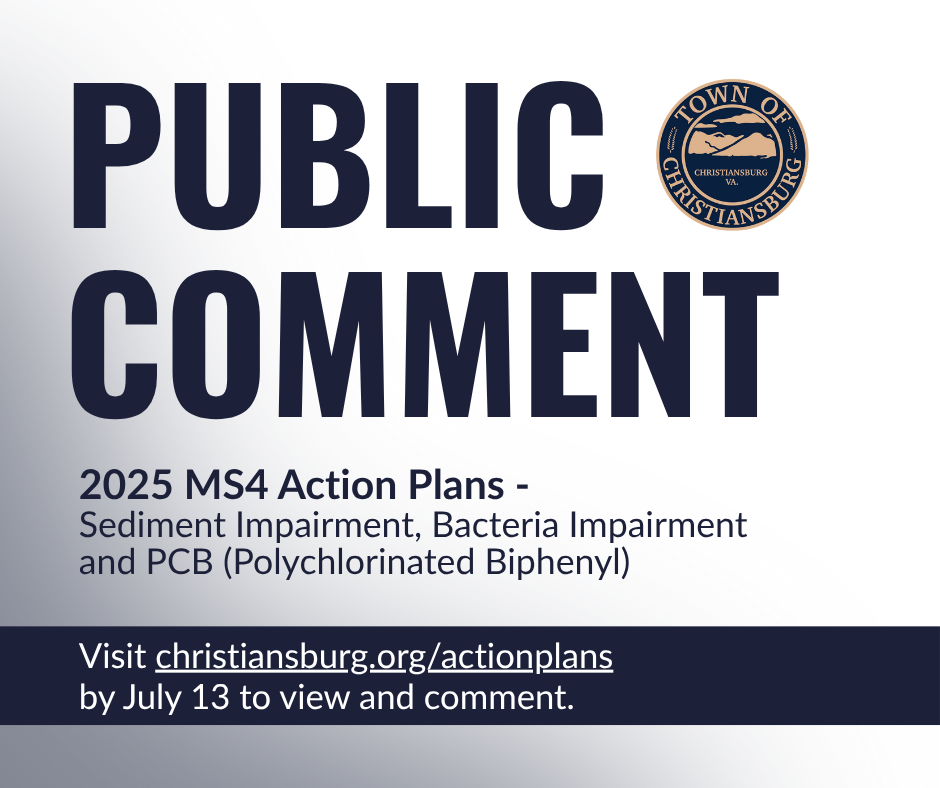 Public comment for MS4 action plans