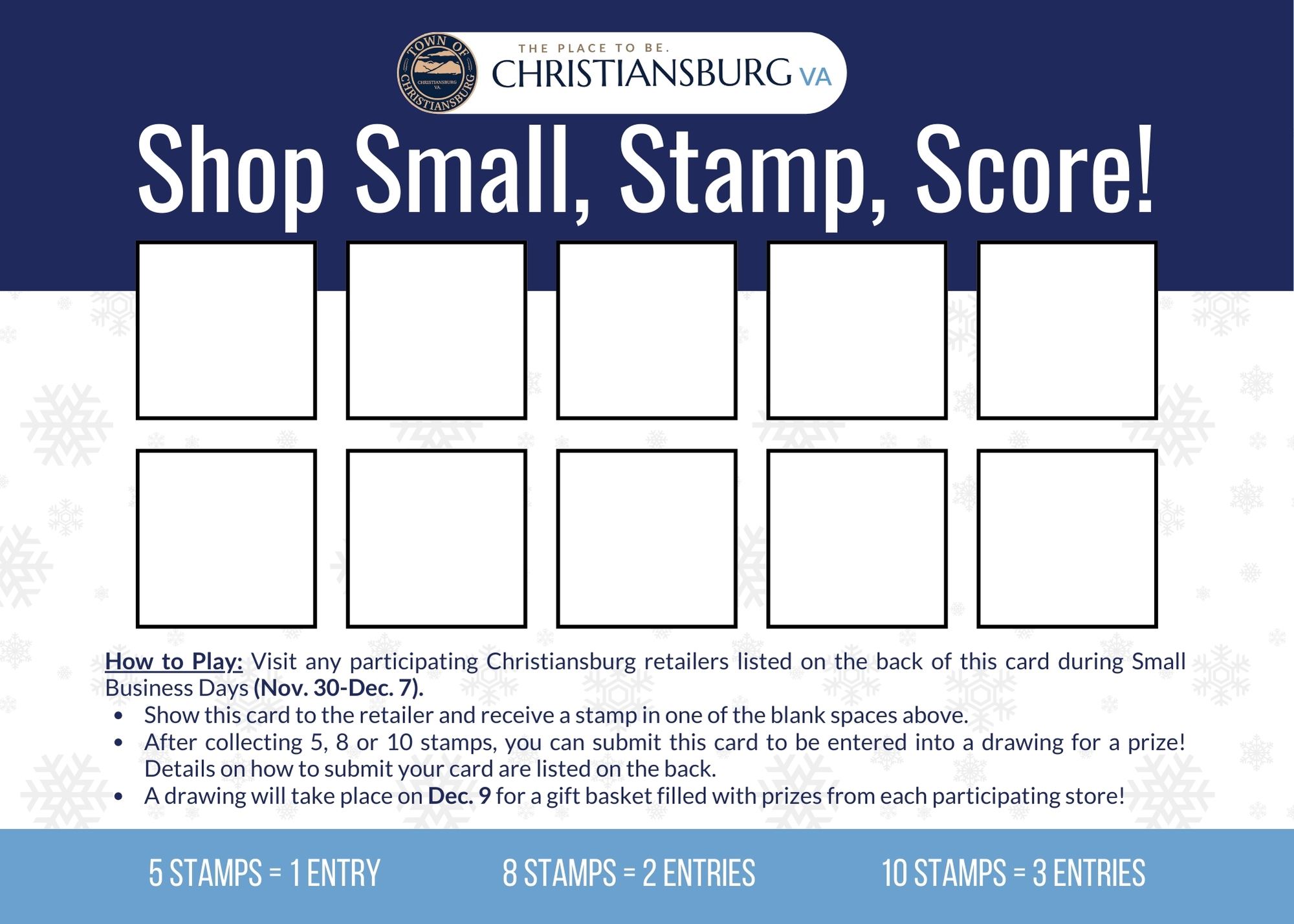 Small Business Stamp Card