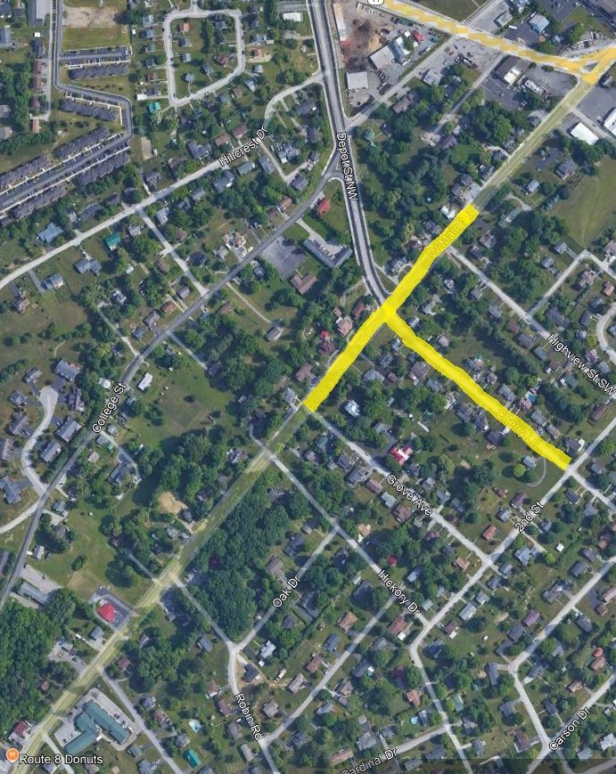 Water Main Break on West Main Street at the Depot St and Cherry Ln Intersection